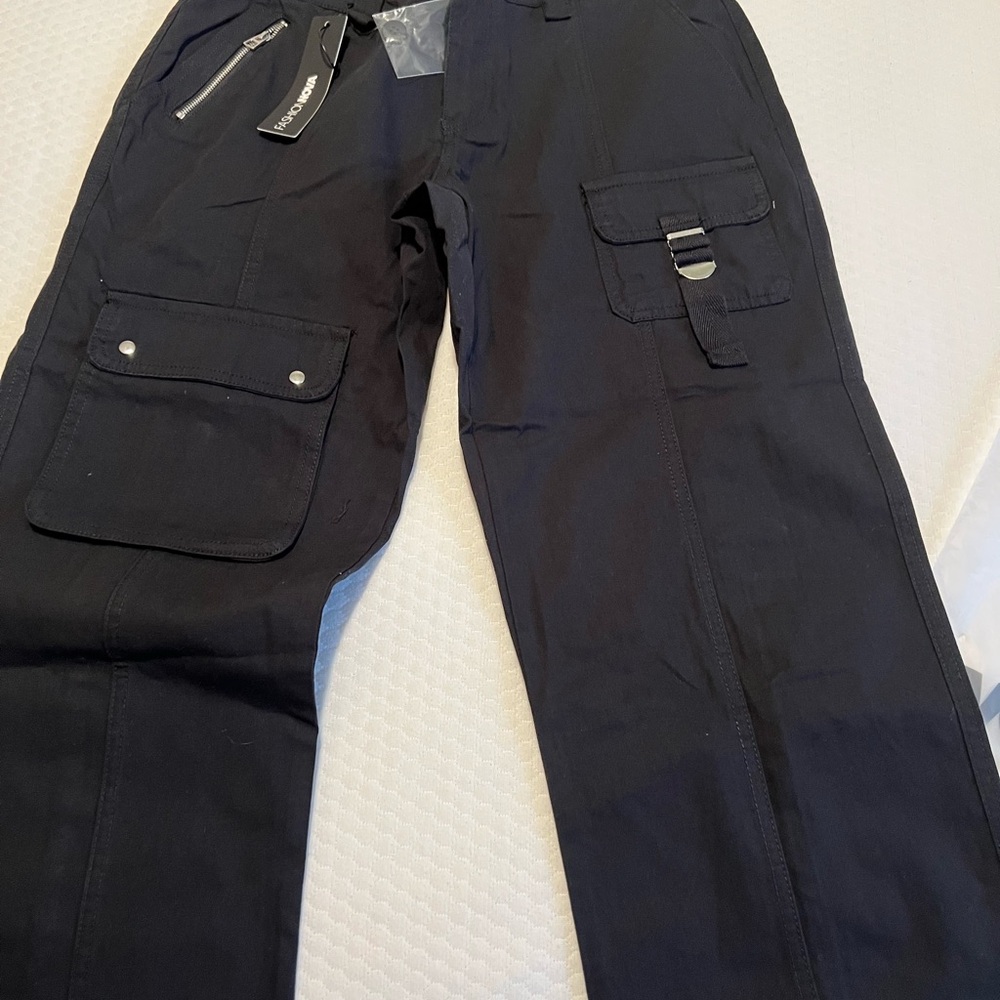 Black cargo pants